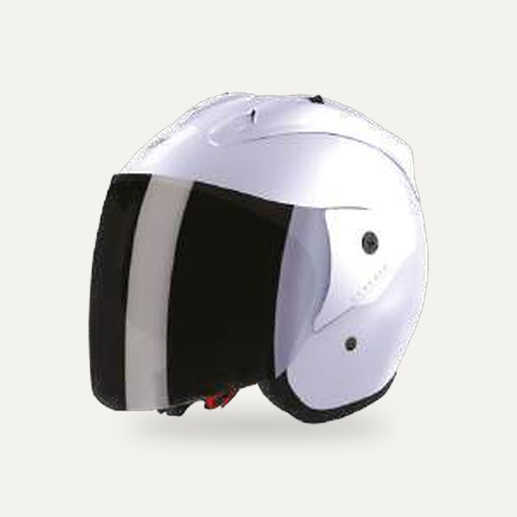 Casque jet Sun Evo 2.0 blanc brillant