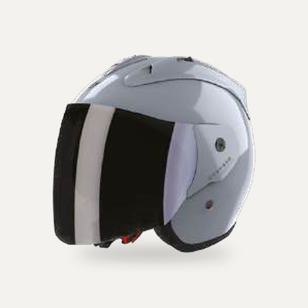 Casque jet Sun Evo 2.0 gris Nardo brillant