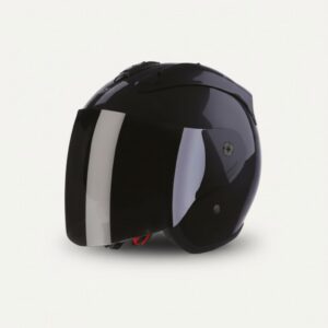 Casque jet Sun Evo 2.0 noir brillant